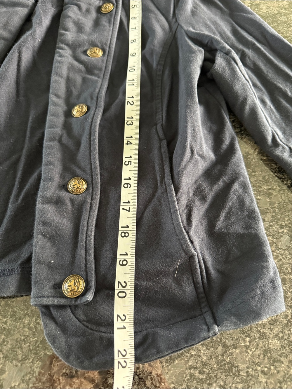 Tommy Hilfiger Women’s Navy Military-Inspired Jacket – L - Picture 5 of 10